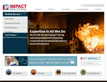 Tablet Screenshot of impactanalytical.com